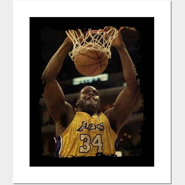 Shaq Dunking Wall Art by Omeshshopart